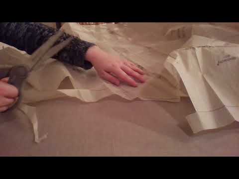 ASMR sewing pattern - tissue paper crinkle sounds - no talking