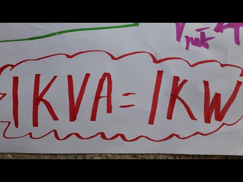 what is 1 kVA? kilo volt ampere