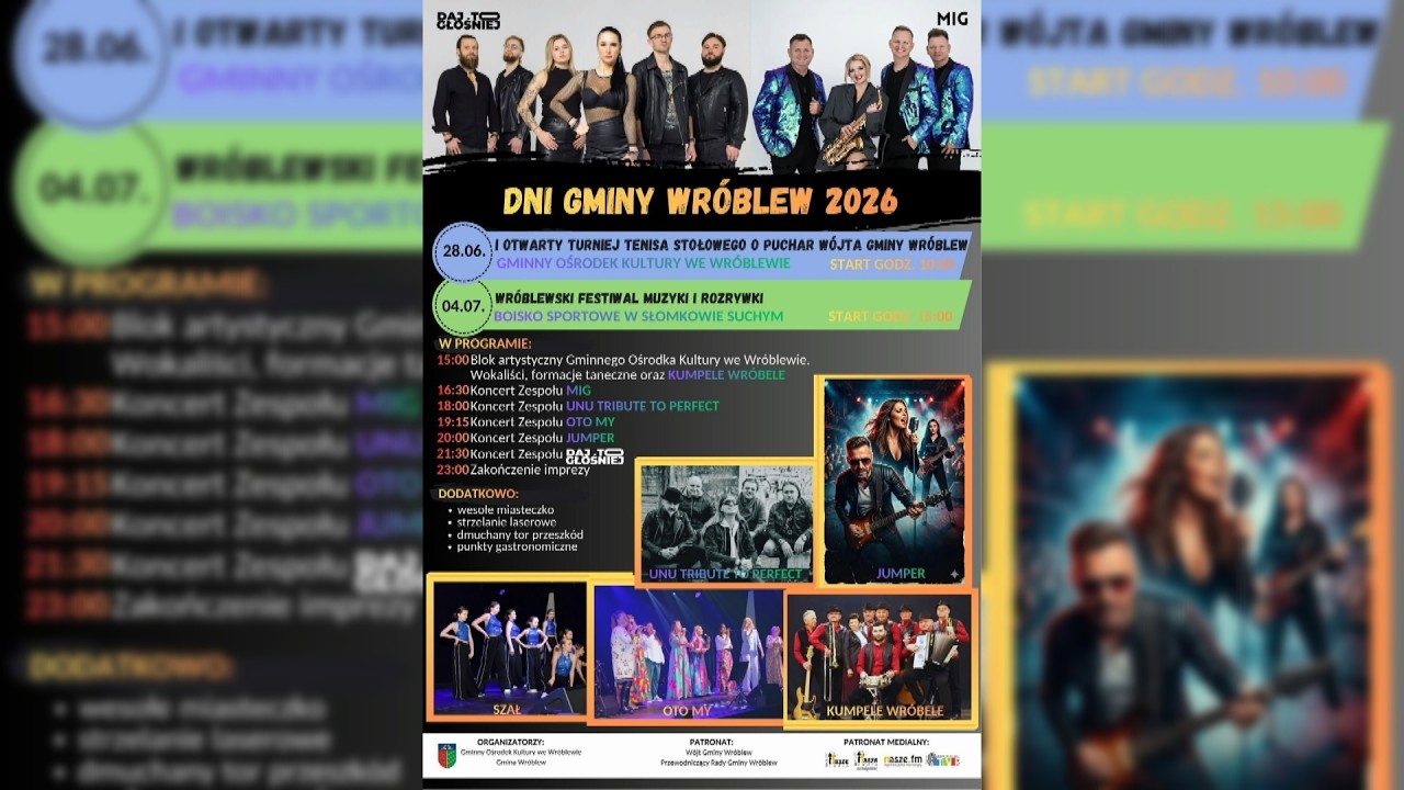 Dni Gminy Wróblew 2026 | ZAPROSZENIE