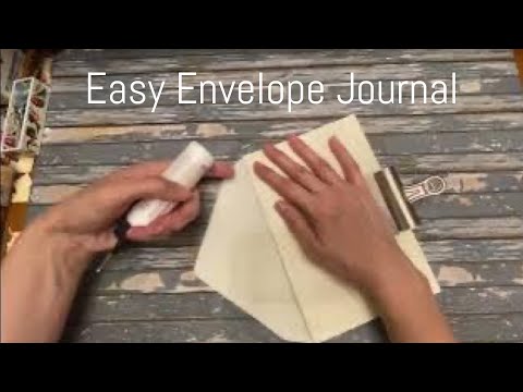Easy Envelope Journal - Plus a trick to Make the Spine Even