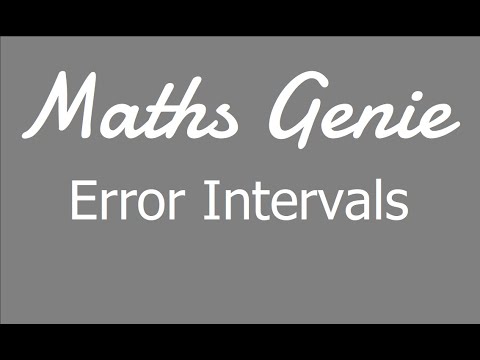 Error Intervals
