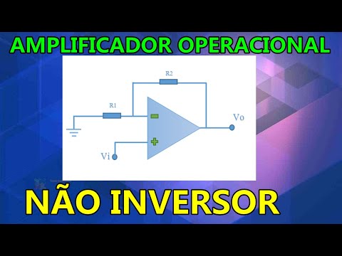 AMPLIFICADOR OPERACIONAL NÃO INVERSOR:  cálculo + simulação every circuit