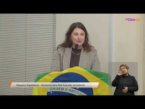 Maria Paula participa do Pequeno Expediente da 67ª Sessão Ordinária
