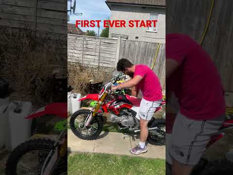 140 PIT BIKE FIRST START!! BRAND NEW OUT THE BOX!!