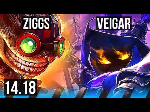 ZIGGS vs VEIGAR (MID) | 7/1/7 | EUW Master | 14.18