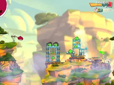 Angry Birds 2: level 1144 (Cobalt Plateaus/ Twin Beaks)