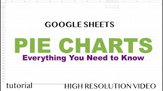 Google Sheets - Pie Chart Comprehensive Tutorial
