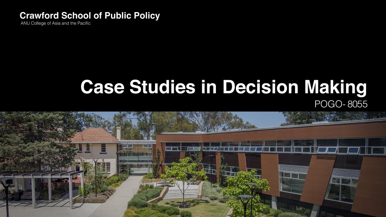 Case Studies in Decision Making - POGO8055