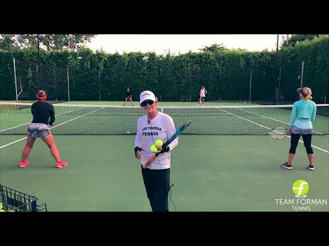 Doubles Tennis Drill: "T to T"