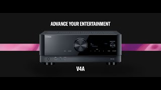 YAMAHA RX-V4A  UNBOX & 4K DEMO.