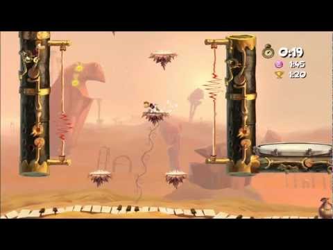Rayman Origins (1080i HD) Walkthrough Part 68 - High Voltage - Time Trial (1:02)