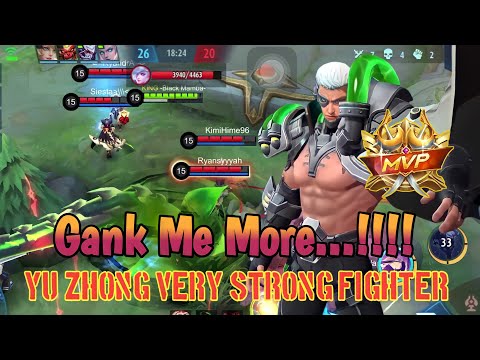 Yu Zhong Very Strong Fighter ⁉️ Yu Zhong Gameplay Top 1 Global‼️Mobile Legend Bang Bang