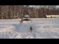 Chevrolet Captiva по снежным полям подмосковья 