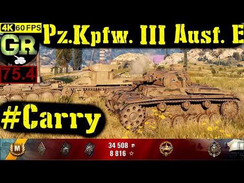 75_World of Tanks Pz.Kpfw. III Ausf. E WoT Replay - 11 Kills 1.7K DMG(Patch 1.4.0)