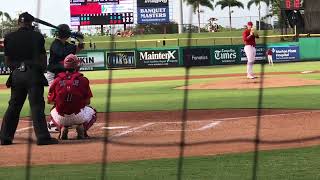 Samuel Aldegheri Second Strike Out in the Fourth Inning Vs Tampa