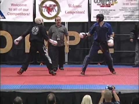 Jack Felton vs Ross Levine 2009 Compete Nationals Karate Tournament