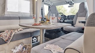Face to Face WOHNMOBILE FÜR ÄLTERE PAARE: Florium Mayflower 67 LO Face-To-Face-Dinette