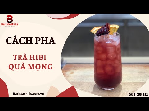 Bài 187: CÁCH PHA TRÀ HIBI QUẢ MỌNG SIÊU NGON🌿Como fazer chá Hibi -Berry #Baristaskills?