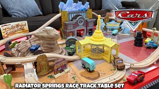2015 Radiator Springs Race Track Table Set Unboxing & Review | KidKraft Disney Cars Wood Collection