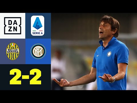 Inter verspielt Sieg und fällt zurück: Hellas Verona - Inter Mailand 2:2 | Serie A | DAZN Highlights