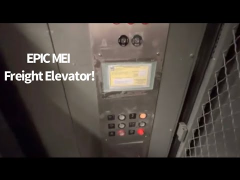 AWESOME MOTOR! MEI hydraulic freight elevator at Macy’s Wenatchee Valley Mall, Wenatchee Washington￼