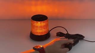 LED maják, oranžový, 10-30V, ECE R65, magnet