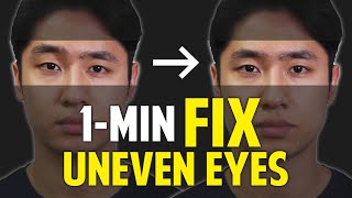 Fix Uneven Eyes｜Facial Asymmetry in 1-Minute｜Balancing Exercise