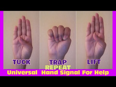Universal Hand Signal For Help|Emergency Hand Signal|How do you signal when you've been kidnapped?