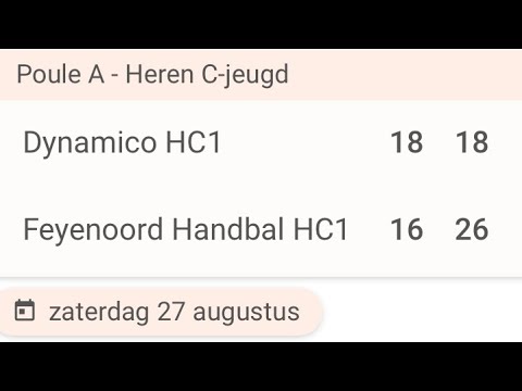 Dynamico - Feyenoord Handbal HC1 NK 2022
