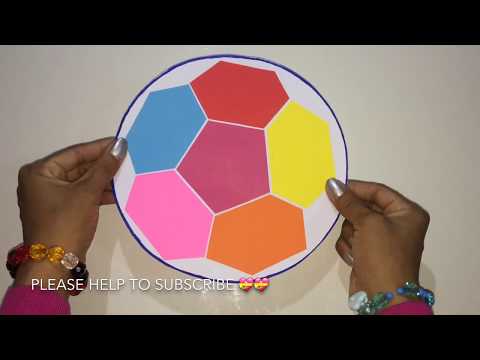 How to make DIY Easy beautiful paper full color football
