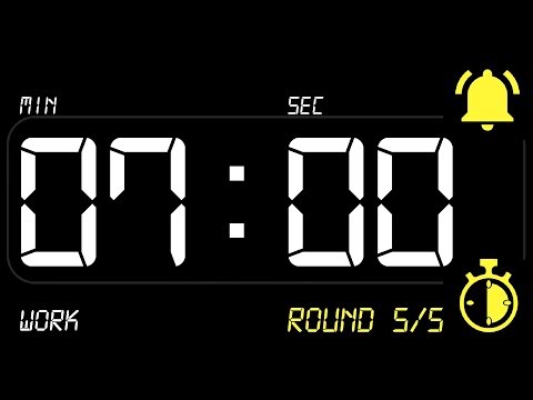⏰ INTERVAL [7x2] Timer 7 Minutes WORK / 2 Minutes REST ((BEEP)) 🔔 - Countdown with Alarm