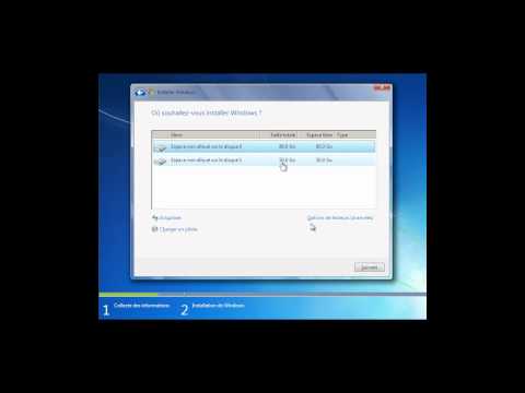 comment installer windows 7