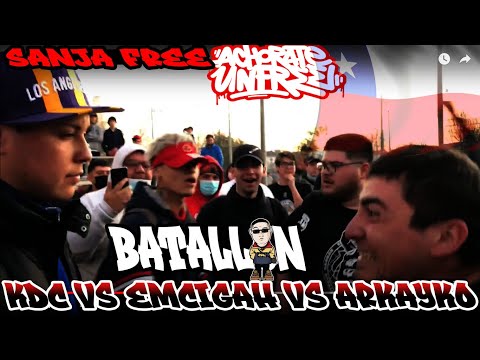 EMCIGAH VS KDC VS ARKAYKO 😱(BATALLON)😱 LIGA SANJA FREE