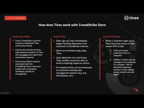 Security automation and response: Tines & CrowdStrike
