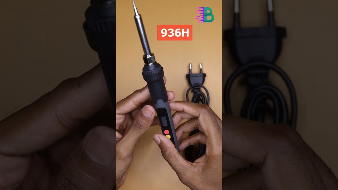 936H অ্যাডজাস্টেবল সোল্ডারিং আয়রন 60W LCD ডিসপ্লে Video Thumbnail