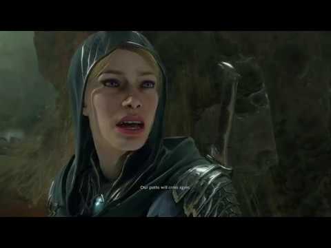 Middle Earth: Shadow of War - The Fall: Eltariel & Talion Help Shelob Fight Ringwraiths Cutscene PS4