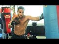 JAMES DEGALE HIGHLIGHTS WHATS IN STORE VS CHRIS EUBANK JR IN BOXING WORKOUT
