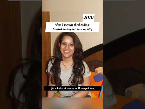 After effects of hair rebonding/straightening #damagedhair #keratin #rebonding #straighteningmyhair