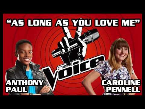 As Long As You Love Me -  Anthony Paul and Caroline Pennell - The Voice Season 5 Battle Rounds