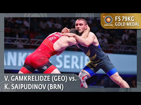 Gold Medal • FS 79Kg • Vladimeri GAMKRELIDZE (GEO) vs. Khidir SAIPUDINOV (BRN)