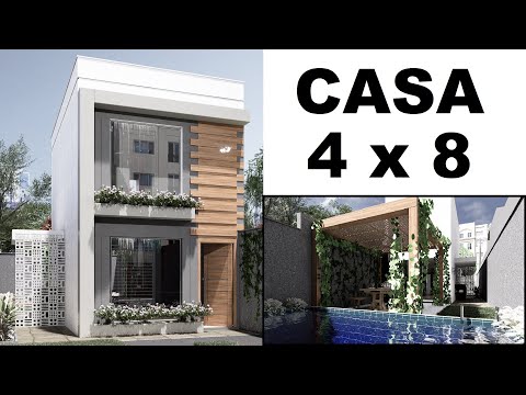 SMALL HOUSE OF 4 X 8 METERS - WITH SWIMMING POOL