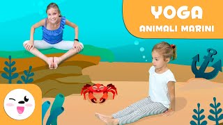 Yoga per bambini - Posizioni Yoga con gli animali marini - Tutorial delle posizioni di Yoga