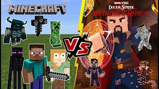 Download lagu Doctor Strange Multiverse of Madness VS Minecraft BOSSES [Minecraft Dungeons and Story Mode] mp3