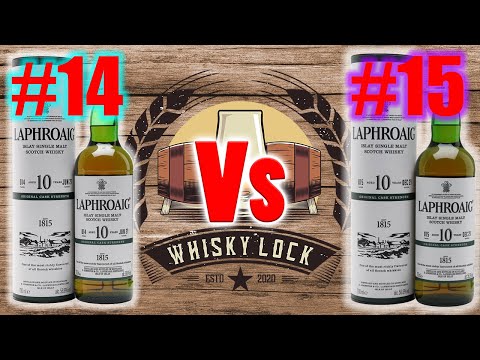 Laphroaig 10yo Cask Strength Batch 15 vs Batch 14 - Whisky Review 123 Extra
