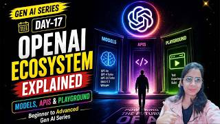 Day 17: OpenAI Ecosystem Explained 🚀 | Models, APIs & Playground| Beginner to Advanced Gen AI Series
