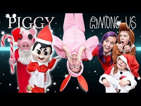Roblox PIGGY In Real Life - Playing Among Us Hide & Seek with ProHacker and the Elf on the Shelf