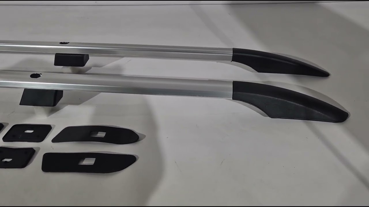 Volkswagen Caddy 2020- Chrome roof rails (Turkish design) Video 1