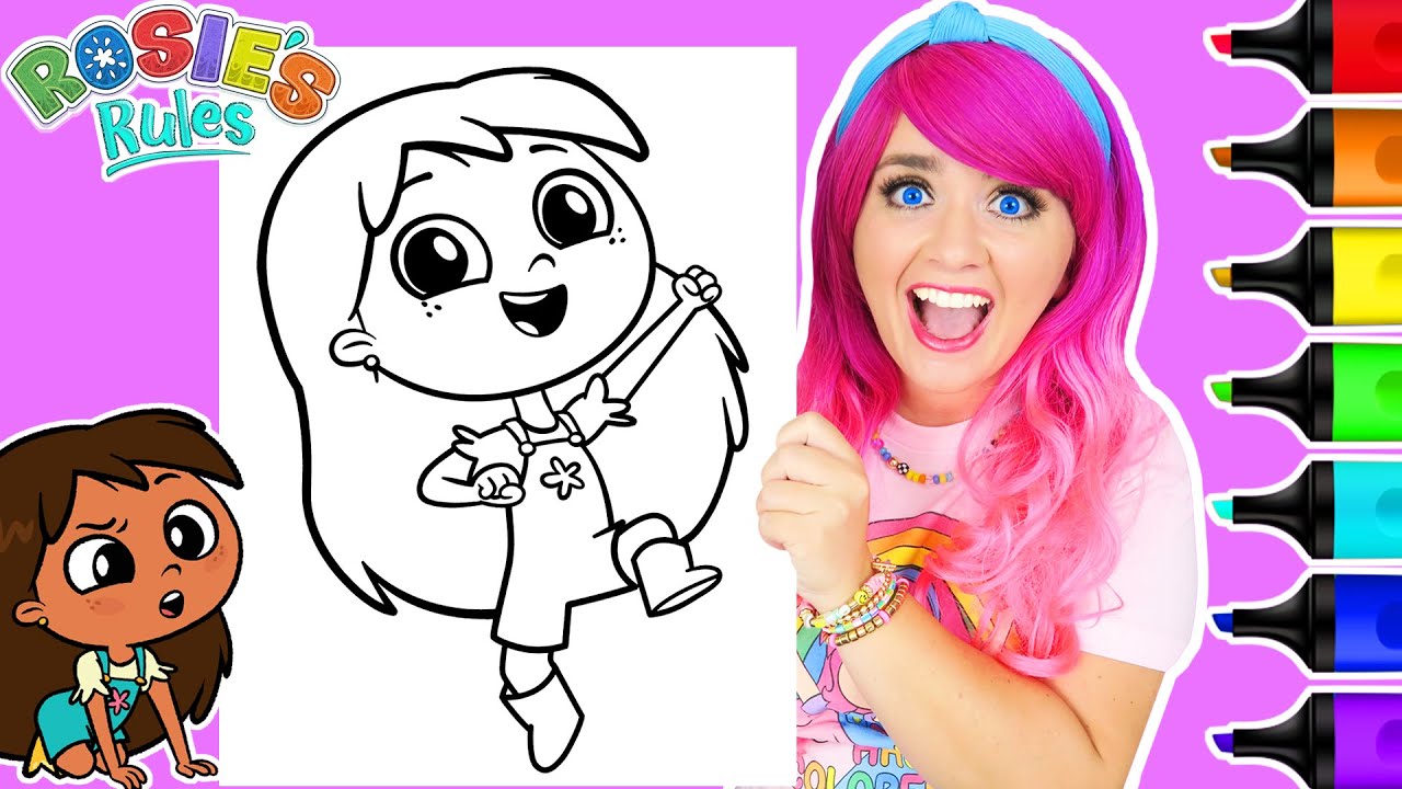 Coloring Rosie's Rules Coloring Page | Ohuhu Art Markers