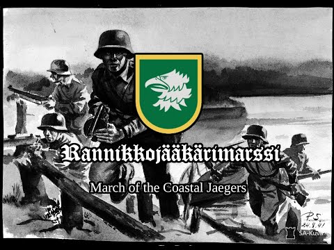 Rannikkojääkärimarssi - March of the Finnish Coastal Jaegers [Sanat] + [Eng sub]