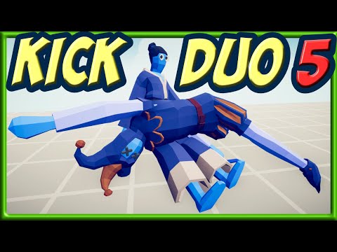 Kick Duo 5! Taekwondo and Jester vs Every Faction 2v1 + Bonus - TABS Bug DLC MODS GAMEPLAY